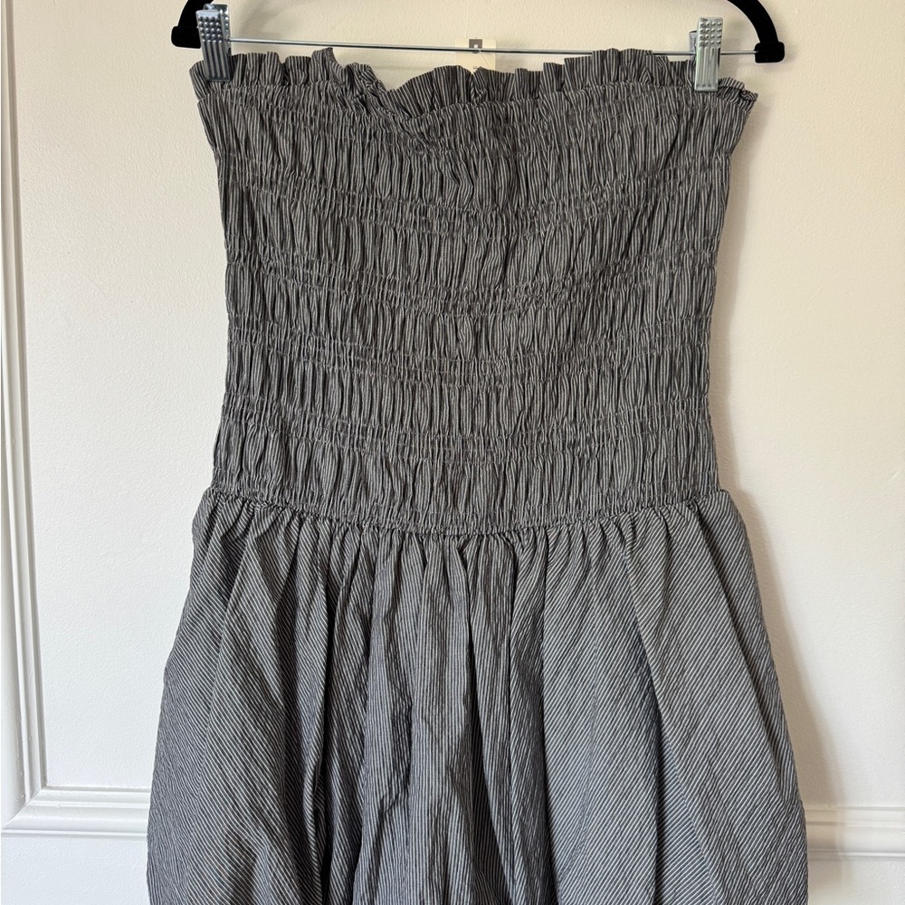 🥀SOLD🥀🥀NWT Anthropologie Strapless Smocked Mini Dress - Picture 6 of 6